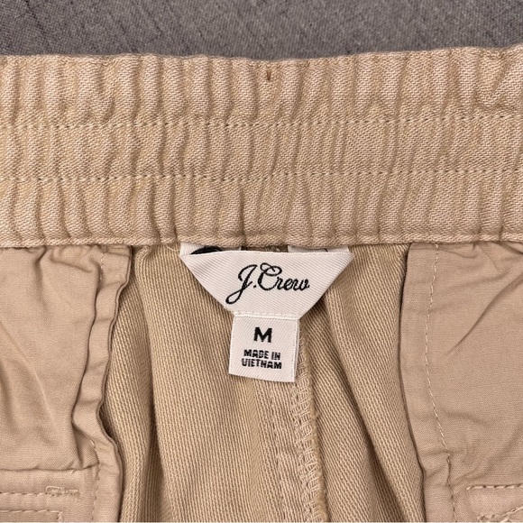 J. Crew Tie Waist Camp Pant Relaxed Fit Khaki Pants Tan Beige Medium - Picture 13 of 16